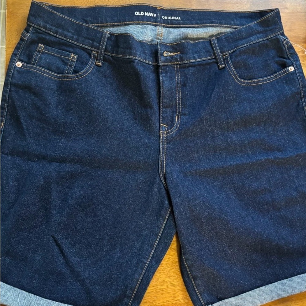 Old Navy Dark Blue Jean Shorts